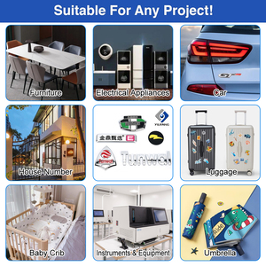 Tùy Chỉnh Chrome Logo Dập Nổi 3D Nhựa Tên Thương Hiệu Tag Phù Hiệu Logo Mạnh Mẽ Dính ABS Tên Nơi Nhãn Cho Dụng Cụ Thiết Bị - Product Image 5