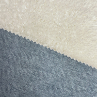 Produits en gros, tissu en fourrure artificielle en daim doux et chaud, tissu épais pour manteau pour femmes, production textile