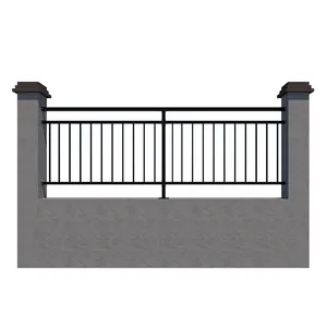 Customized Garden Iron Fence Wrought Shape Home Yard Buildings Decorative Tubular Fence