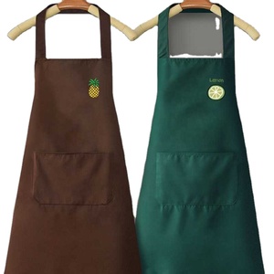 Tablier de cuisine imperméable et résistant à l'huile pour femmes et hommes, tablier de femme de ménage, motif arc-en-ciel mignon avec poche - Product Image 5