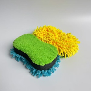 JYM-0665 <span class=keywords><strong>Éponge</strong></span> chenille double face premium, résistante à l'usure, faible MOQ, conception personnalisée, directement de l'usine, pour le detailing automobile - Product Image 4