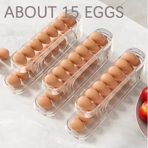 Bilayer Automatic Rolling <b>Egg</b> <b>Storage</b> Box Ladder Style Refrigerator <b>Egg</b> Dispenser Organizer Holder for Efficient <b>Egg</b> Management - Product Image 4