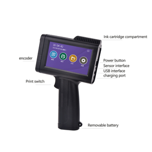 Giá Rẻ Giá 600dpi tốc độ cao tự động công nghiệp thông minh di động cầm tay máy in phun da Máy in mực dung môi - Product Image 4