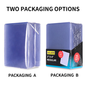 Fundas para tarjetas Cargas superiores para tarjetas, protectores de tarjetas de béisbol 3X4, tarjetero de plástico duro comercial para tarjetas de fútbol Deportivo - Product Image 3