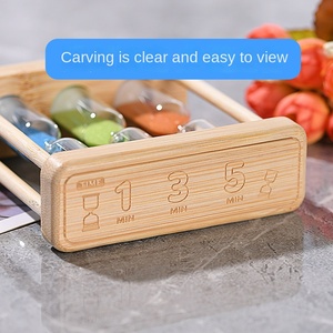 Sablier en bois fait à la main bon marché ornements pour la maison 1/3/5 <span class=keywords><strong>Minutes</strong></span> ensemble sablier créatif maison sablier pour enfants - Product Image 3
