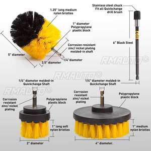 17pcs Detailing <b>Brush</b> Set Car Cleaning <b>Brushes</b> <b>Power</b> Scrubber Drill <b>Brush</b> for Car Leather Air Vents Rim Cleaning Dirt Dust Clean - Product Image 5