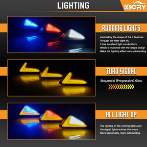 Xe Máy <span class=keywords><strong>Flush</strong></span> núi tam giác lần lượt tín hiệu ánh sáng nước chảy LED chỉ số đèn cho <span class=keywords><strong>Yamaha</strong></span> cho Honda cho Kawasaki cho SYM - Product Image 3