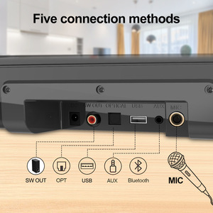 Barra de Sonido Inalámbrica S22 para el Hogar con <span class=keywords><strong>Amplificador</strong></span> de Cine HiFi, Radio FM para <span class=keywords><strong>Subwoofer</strong></span> - Product Image 6