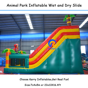 New Arrival <span class=keywords><strong>Inflatable</strong></span> nhảy lâu đài Combo Bouncer rừng động vật bị trả lại nhà <span class=keywords><strong>Inflatable</strong></span> <span class=keywords><strong>Slide</strong></span> cho trẻ em bên cho thuê - Product Image 2