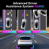 Caméra embarquée Starvis 2 4K à double objectif, enregistreur de conduite avec mode stationnement 24h/24, GPS, vision nocturne, ADAS, sans carte SD, caméra embarquée OEM