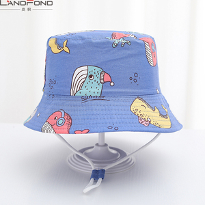 Chapeau Bob <span class=keywords><strong>Enfant</strong></span> Landfond pour l'été, motif dessin animé, style pêcheur, pour bébés filles et garçons, idéal plage et plein air - Product Image 4