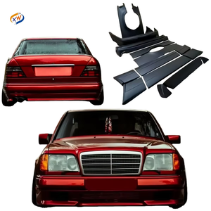 Kit carrosserie avec pare-chocs avant et arrière, jupes latérales, aileron, adapté aux modèles <span class=keywords><strong>Mercedes</strong></span> Benz <span class=keywords><strong>Classe</strong></span> E S124 W124 AMG à partir de 1995. - Product Image 1