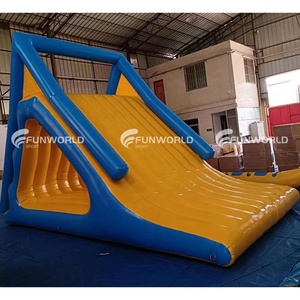 Bền nước đồ chơi Thiết bị hồ nước Inflatable nổi leo tường trượt Aqua công viên Inflatable nổi hồ trượt - Product Image 2