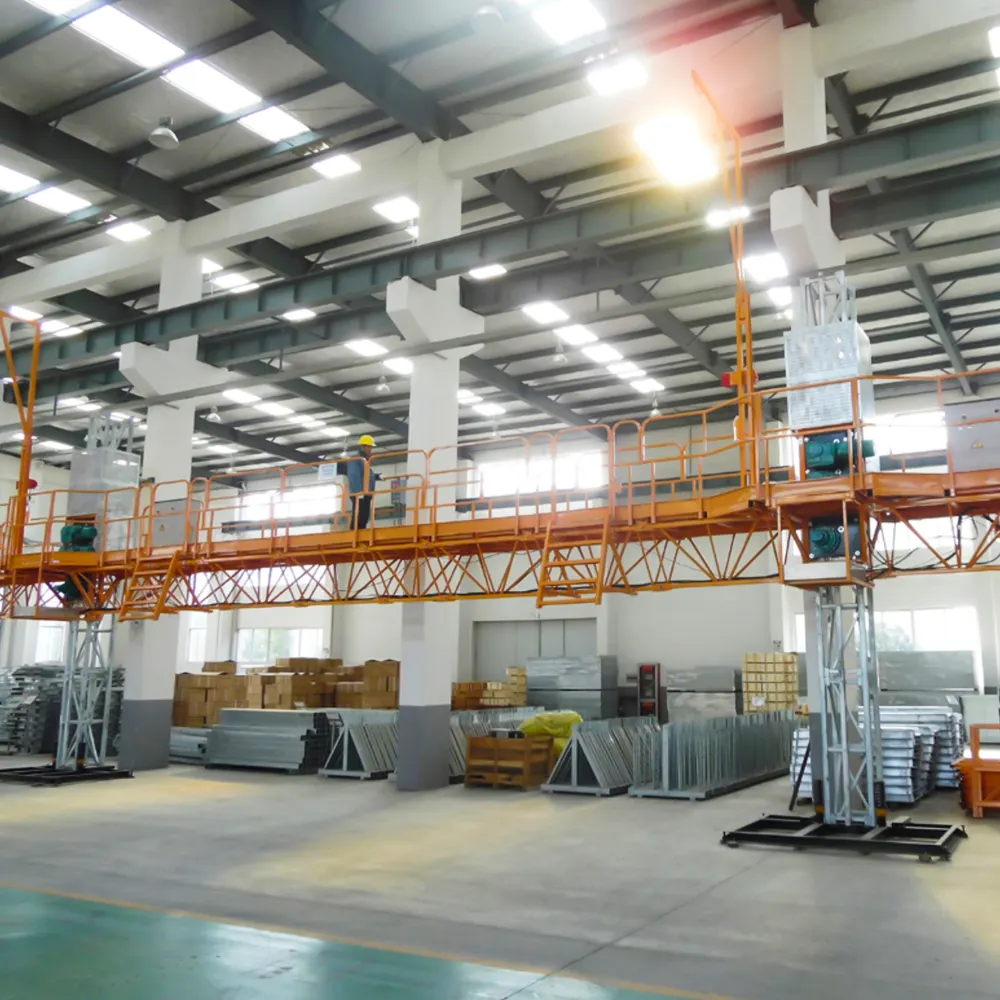 ZK kerekan bangunan konstruksi miring dan melengkung dengan struktur kompak mesin pengangkat barang produsen Tiongkok