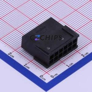 430201201 Housing (Wire-to-Board / Wire-to-Wire) P=3mm Connector 2x6P 3mm Micro-Fit (MX 3.0) 3mm - Product Image 1