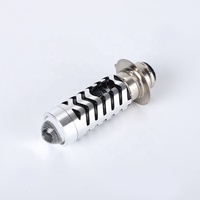 Phare de moto à LED BA20D H4, phare à faisceau haut/bas, double couleur blanc jaune, ampoule de phare à LED électrique pour moto