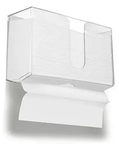 Простой современный настенный прозрачный акриловый ящик, диспенсер для бумажных полотенец для ванной комнаты