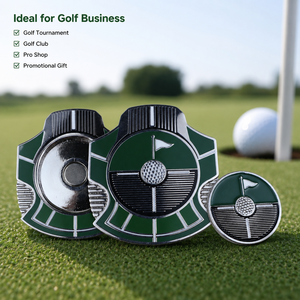 Marcador Magnético para Pelotas de Golf con Marcador Central Extraíble de 25 mm, Diseño de Doble Cara para Regalos de Torneos de Golf - Product Image 4