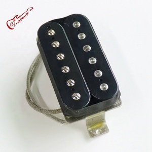 Donlis Custom <span class=keywords><strong>Vintage</strong></span> 49.2mm Long Leg Nickel Silver PAF LP <span class=keywords><strong>Humbucker</strong></span> Guitar Pickup With Alnico 5 Magnet Bar - Product Image 3