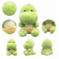 Peluche Dinosaure Vert Adorable, Douce et Rembourrée, Vente en Gros, Fabricant de Peluches Personnalisées pour Enfants