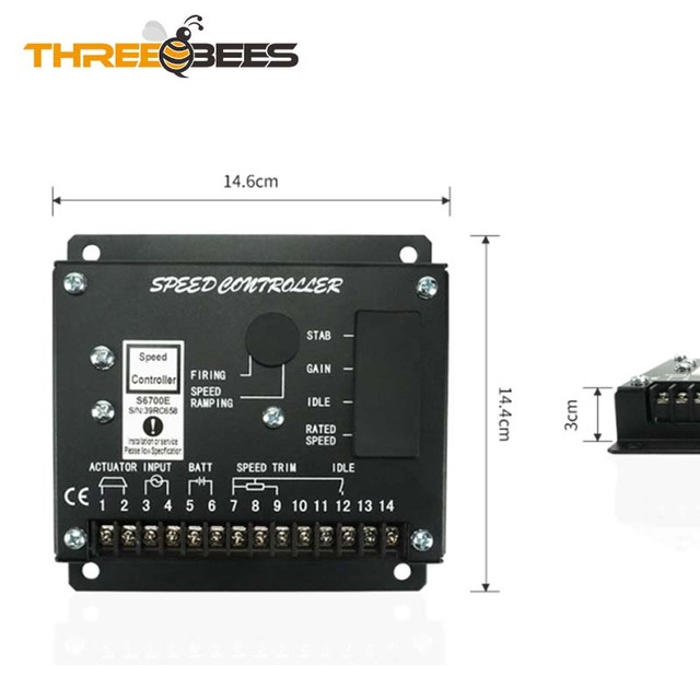 Electronic Generator Speed Governor Controller S6700H Governor Engine Control Unit S6700E Control Module