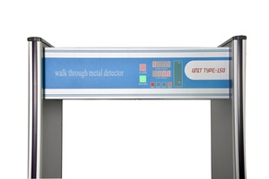<span class=keywords><strong>6</strong></span>개의 다중 구역 보안 워크스루 아치형 게이트, 정확한 금속 밀수물 감지, 호텔 및 쇼핑몰용 조절 가능한 감도 - Product Image 4
