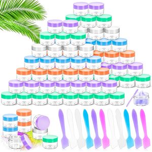 Tarros de Plástico Acrílico PP de 5g, Envases Libres de BPA, Envases Cosméticos Transparentes de Colores, Venta al por Mayor de Envases Cosméticos de Plástico de 3g y 5g - Product Image 2