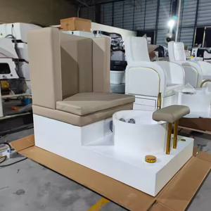 La última combinación de sillones de pedicura multipersona con lavabo para pies de salón, color personalizable - Product Image 1