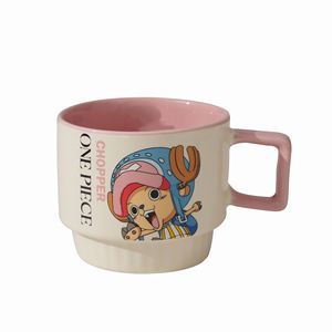 <span class=keywords><strong>Tasse</strong></span> à café en céramique empilable One Piece, motif dessin animé, pour la maison, avec personnages Luffy, Zoro, Nami, Chopper – Idée cadeau - Product Image 5