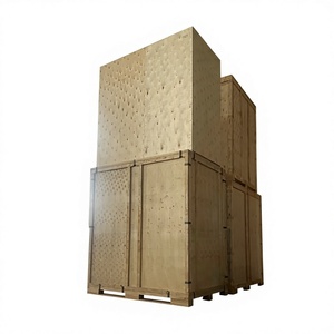 Caisses de stockage en bois pliables OEM/ODM de haute qualité du Vietnam voûtes en bois en gros avec porte bas quantité minimale de commande prix bon marché - Product Image 1