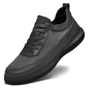 Zapatos Oxford Formales de Primera Calidad para Hombre, Duraderos, de Piel Vacuna con Forro de Malla, Antideslizantes, Negros, para Verano, Negocios y Caminar - Product Image 1