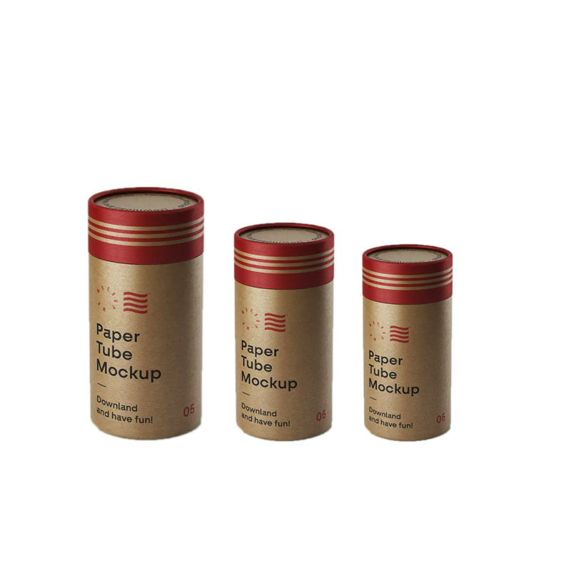 Customized Round Kraft Paper Tube Packaging Tea Powder Packaging Paper Tube