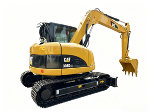 Excavadora de cadenas usada Caterpillar 308C 308D 308E de 8 toneladas de segunda mano con motor PLC, caja de cambios y bomba, modelo 2022 - Product Image 1