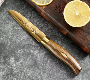 6-Mảnh Sang Trọng Vàng Thép Không Gỉ Nhà Bếp Dao Thiết Lập Cho Bone-Cắt Bao Gồm Của Đầu Bếp Dao Công Cụ Nấu Ăn Thiết Yếu - Product Image 5
