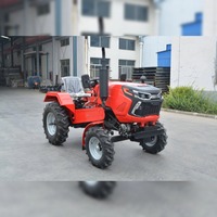 Tractores Agrícolas de Ruedas de 12HP, 15HP, 18HP, 20HP, 25HP, 30HP, Mini Tractor Agrícola Compacto para Jardinería y Agricultura
