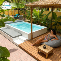 Chaise longue familiale classique en fibre de verre pour la détente, idéale pour hôtels, maisons, spas et piscines hors sol