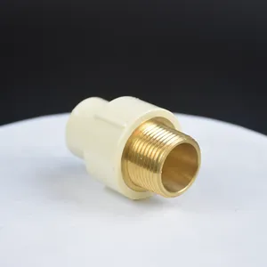 CPVC ASTM D2846 Standard Water Supply Fittings Male Coupling Adapter Copper Thread
