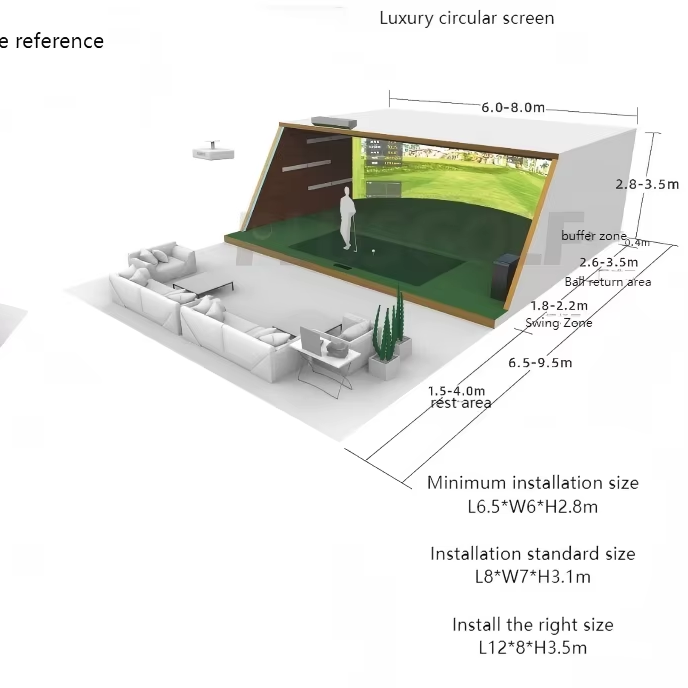 Factory Direct EasyPlay Golf Simulator Indoor