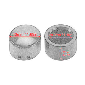 Pièces de moto, bouchon de vis d'axe avant de moto, couvercle décoratif d'axe avant en aluminium CNC, adapté aux pièces Harley - Product Image 5