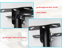 Soporte de Techo Lcd para Tv de Plasma, Soporte de Techo con Pantalla de 200x200, 30 ", 27", 32 ", 20", Inclinación hacia Abajo, 0,65 m-0,9 m