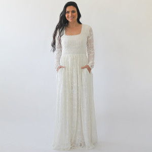 Robe à col carré # 1263 - Product Image 3