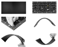 Écran LED souple flexible, panneau d'affichage incurvé pour centre commercial, exposition, publicité LED, mur vidéo de marque, design 3D personnalisé