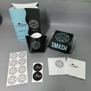 Envase de comida de papel Kraft con impresión de logotipo personalizado Envase de comida biodegradable de 12oz para uso artesanal de ensalada Capa de PE impresa - Product Image 3