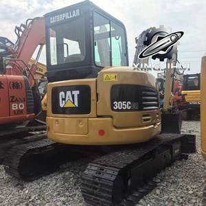 Excavatrice Caterpillar 305C d'occasion, marque japonaise d'origine, 5 tonnes, petite taille, chenilles en caoutchouc, mini-excavatrice. - Product Image 3