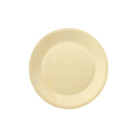 Assiettes jetables en bois naturel pour mariage, fête, 270 mm rondes, écologiques, compostables, style classique, logo personnalisé en vrac