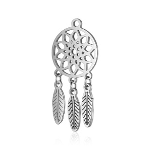 Ciondoli in Acciaio Inox per Gioielli Fai-da-Te per Bambini, 10 Pezzi/Confezione, Acchiappasogni, Albero della Vita, Zampa di Cane, Logo Personalizzato Placcato Oro - Product Image 2