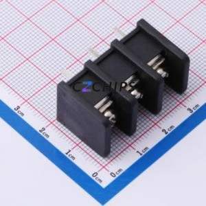 DBT30S-10.0-3P-BK-P Barrier Terminal Block Through hole Component (THT),P=10mm Connector Two Sides 10mm 1x3P Edge Pin - Product Image 1
