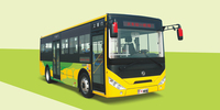 Autobus de transport en commun Nouveaux autobus urbains électriques 16-30 places LHD Autobus urbain à énergie verte à vendre
