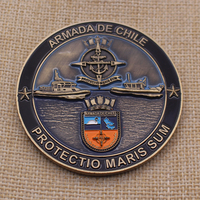 Moneda Conmemorativa de Aleación de Zinc con Logotipo Personalizado, Moneda Antigua de Metal con Esmalte Suave, Moneda de Desafío Dorada Antigua