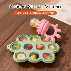 Chupete Portátil para Alimentar Bebés con Fruta, Ecológico, No Tóxico, Juego de Alimentación de Silicona - Product Image 1